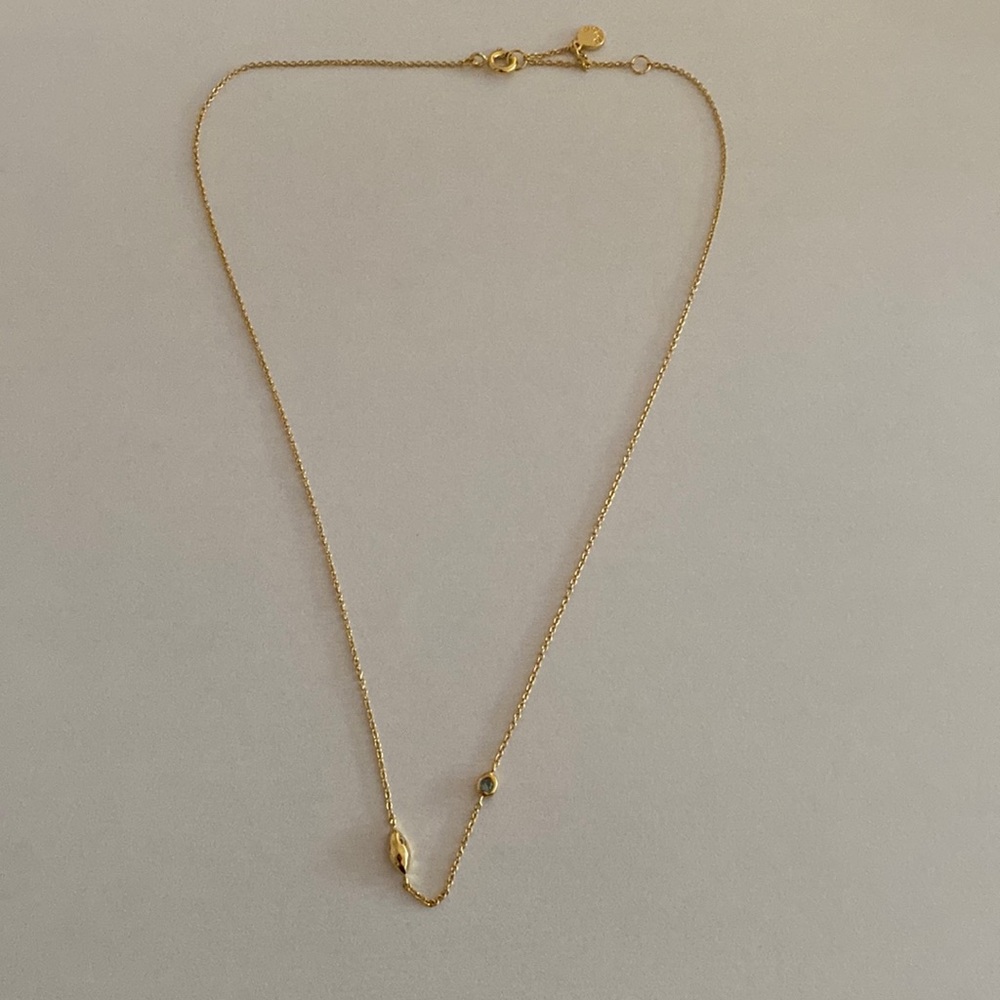 Gorjana December birthstone necklace